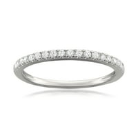 Zaručnički prsten za mladence s okruglim dijamantom u mikro karatnoj Platini