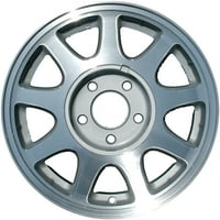 Obnovljeni OEM aluminijski legura kotača, obrađeni W srebrni otvor, odgovara 1998.-Chevrolet Malibu