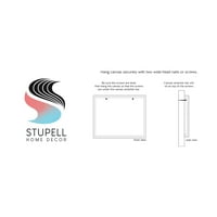 Stupell Industries Apstraktni prugasti krajolik teče valovi uzorak grafička umjetnička galerija zamotana platna