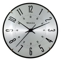 10 Silver Aluminium Dial Analog Qa zidni sat sa staklenom objektivom i modernim srebrnim završetkom