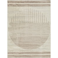 Umjetnički tkalci floransa geometrijski tepih za trkače, zahrđala svijetlo siva, 2'7 10 '