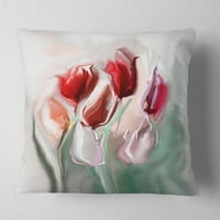 Ilustracija cvjetnog akvarela za dizajn - jastuk za bacanje životinja - 18x18