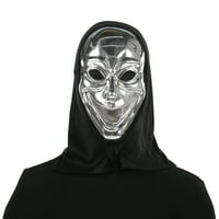 Halloween Silver Smileng Ghost Mask za odrasle, jednu veličinu