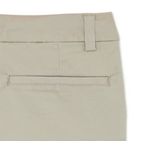 Wonder Nation Girls School Uniforma Stretch Twill Skinny hlače, 2-paket, veličine 4- & Plus