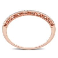 Zaručnički prsten od ružičastog zlata od 10 karata s dijamantom od 10 karata