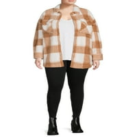 Ženska jakna od flisa Plus Size & amp; oversize & amp; oversize dugih rukava