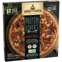 Sweet Earth Protein Protein's Frozen Pizza, 15. Oz Bo-Ukusna vegetarijanska smrznuta pizza napravljena od biljnog