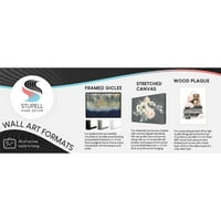 Stupell Industries razne životinjske abecede učenje grafičke umjetnosti crno uokvirena umjetnička tiskana zidna