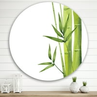 DesignArt 'Šuma grana bambusa v' Tropskog kruga metal zida - disk od 36