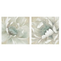 Zimske cvjetove I i II Carol Robinson omotana platna art slikarski set od 2