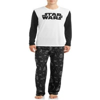 Star Wars Men's Mesponsing Family dvodijelni set za spavanje, veličine S-2XL, muške pidžame