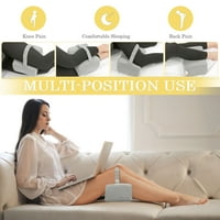 Jedinstveni povoljni jastuk za potporu koljena za spavanje sive memorijske pjene