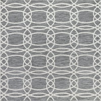 Dobro tkani Portland Sisal Tocha Modern Geometric Grey 3'11 5'3 Flatweave Area prostirka