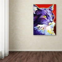 Zaštitni znak likovna umjetnost Cat Kelsier Canvas Art by Dawgart