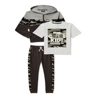 Freestyle Revolution Boys Tee, Hoodie i Joggers Set, 3-komad, veličine 4-14