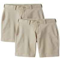 Školske uniforme za dječake, super mekane kratke hlače s ravnim prednjim dijelom, veličine 4-16