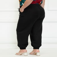 Elementi ženske plus lanene mješavine jogger hlače